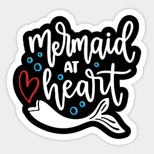 Mermaid at Heart Sticker